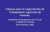 Alianza para la Capacitación de Trabajadores Agrícolas de Sonoma