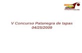 V Concurso Patanegra de tapas 04/25/2009