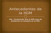 Antecedentes de la IIGM