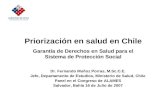 Priorización en salud en Chile Garantía de Derechos en Salud para el Sistema de Protección Social