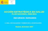 ACCIÓN ESTRATÉGICA EN SALUD PLAN NACIONAL 2008-2011
