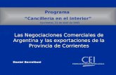 Las Negociaciones Comerciales de Argentina y las exportaciones de la Provincia de  Corrientes