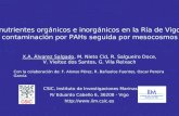 nutrientes orgánicos e inorgánicos en la Ría de Vigo contaminación por PAHs seguida por mesocosmos