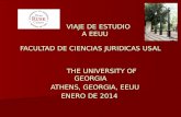 VIAJE DE ESTUDIO     A EEUU FACULTAD DE CIENCIAS JURIDICAS USAL