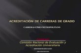 ACREDITACIÓN DE CARRERAS DE  GRADO CARRERAS CPRES METROPOLITANO