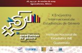 X Encuentro Internacional de Estadísticas de Género