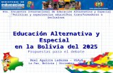 Educación Alternativa y Especial  en la Bolivia del 2025 Propuestas para el debate