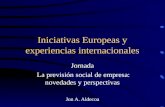 Iniciativas Europeas y experiencias internacionales
