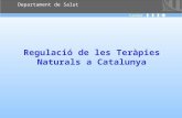 Regulació de les Teràpies Naturals a Catalunya