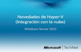 Novedades  de Hyper-V ( Integración  con la  nube )