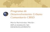 Programa de Desenvolvemento Urbano Comunitario CBSD