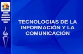 TECNOLOGIAS DE LA INFORMACIÓN Y LA COMUNICACIÓN