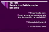 Taller:  Servicios Públicos de Empleo