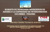 SUBASTA DE DERECHOS FINANCIEROS DE ACCESO A LA CAPACIDAD DE INTERCONEXION COLOMBIA - PANAMA