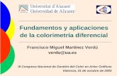 Fundamentos y aplicaciones de la colorimetría diferencial