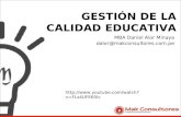 GESTIÓN DE LA CALIDAD EDUCATIVA