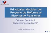 Principales Medidas del Proyecto de Reforma al Sistema de Pensiones