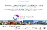 Propuesta “ Introducción a la Iniciativa  Cluster Edificación en Madera del Maule ”