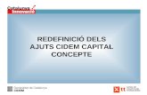 REDEFINICIÓ DELS AJUTS CIDEM CAPITAL CONCEPTE