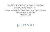 BASE DE DATOS CINAHL PARA USUARIOS HINARI:
