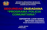 ESTADO PLURINACIONAL DE BOLIVIA ORGANO LEGISLATIVO PLURINACIONAL CAMARA DE DIPUTADOS