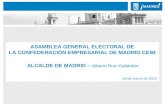 ASAMBLEA GENERAL ELECTORAL DE LA CONFEDERACIÓN EMPRESARIAL DE MADRID CEIM