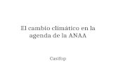 El cambio climático en la agenda de la ANAA