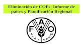 Eliminación de COPs: Informe de países y Planificación Regional