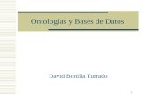 Ontologías y Bases de Datos