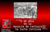 A 28 años de la  masacre de cantaura  la lucha continúa