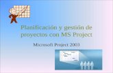 Planificación y gestión de proyectos con MS Project