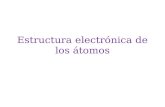 Estructura electrónica de los átomos