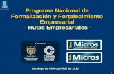 Programa Nacional de Formalización y Fortalecimiento Empresarial - Rutas Empresariales -
