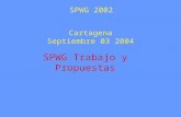 SPWG Trabajo y Propuestas