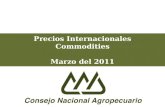 Precios Internacionales Commodities Marzo del 2011