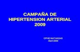 CAMPAÑA DE HIPERTENSION ARTERIAL 2009