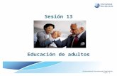 Sesión 13 Educación  de  adultos