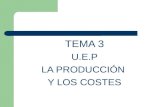 TEMA 3 U.E.P LA PRODUCCIÓN  Y LOS COSTES