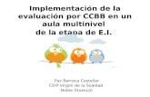 Implementación de la evaluación por CCBB en un aula multinivel  de la etapa de E.I.