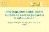 Investigación global sobre puntos de acceso público a la información