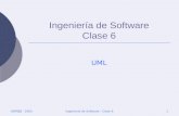 Ingeniería de Software Clase 6