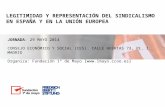 LEGITIMIDAD Y REPRESENTACIÓN DEL SINDICALISMO EN ESPAÑA Y EN LA UNIÓN EUROPEA