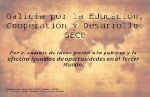 Galicia por la  Educación , Cooperation y Desarrollo. GECD