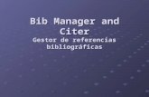 Bib Manager and Citer Gestor de referencias bibliográficas