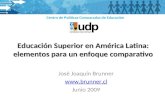 Educación Superior en América Latina: elementos para un enfoque comparativo