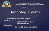 Facultad de Ciencia y Tecnología  Carrera Ingeniería en Telecomunicaciones