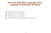 SQL-Data Definition Language (DDL) Lenguaje de Definición de Datos