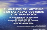 EL ANÁLISIS DEL ARTÍCULO 5 EN LAS AGUAS COSTERAS Y DE TRANSICIÓN