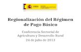 Regionalización del Régimen de Pago Básico