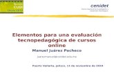 Elementos para una evaluación tecnopedagógica de cursos online